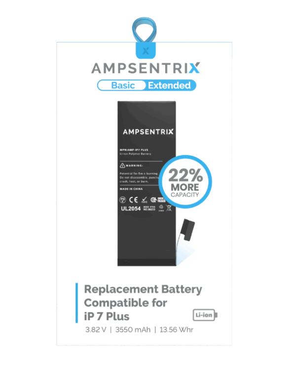 Batería iPhone 7 Plus AmpSentrix Basic Extended - Imagen 2